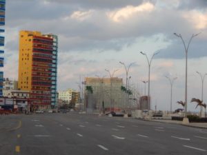 street scene in cuba